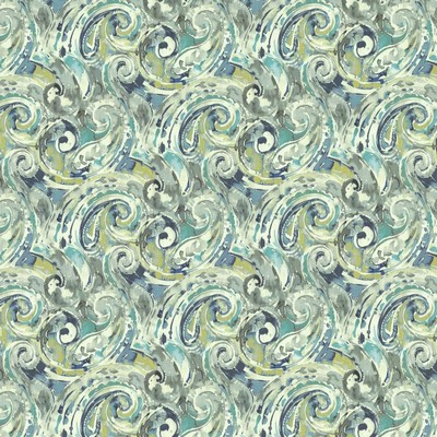 Kasmir ABSTRACT PAISLEY BLUE LAGOON     